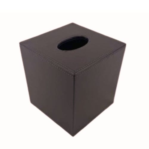 Tapa de la caja de pañuelos, marrón oscuro